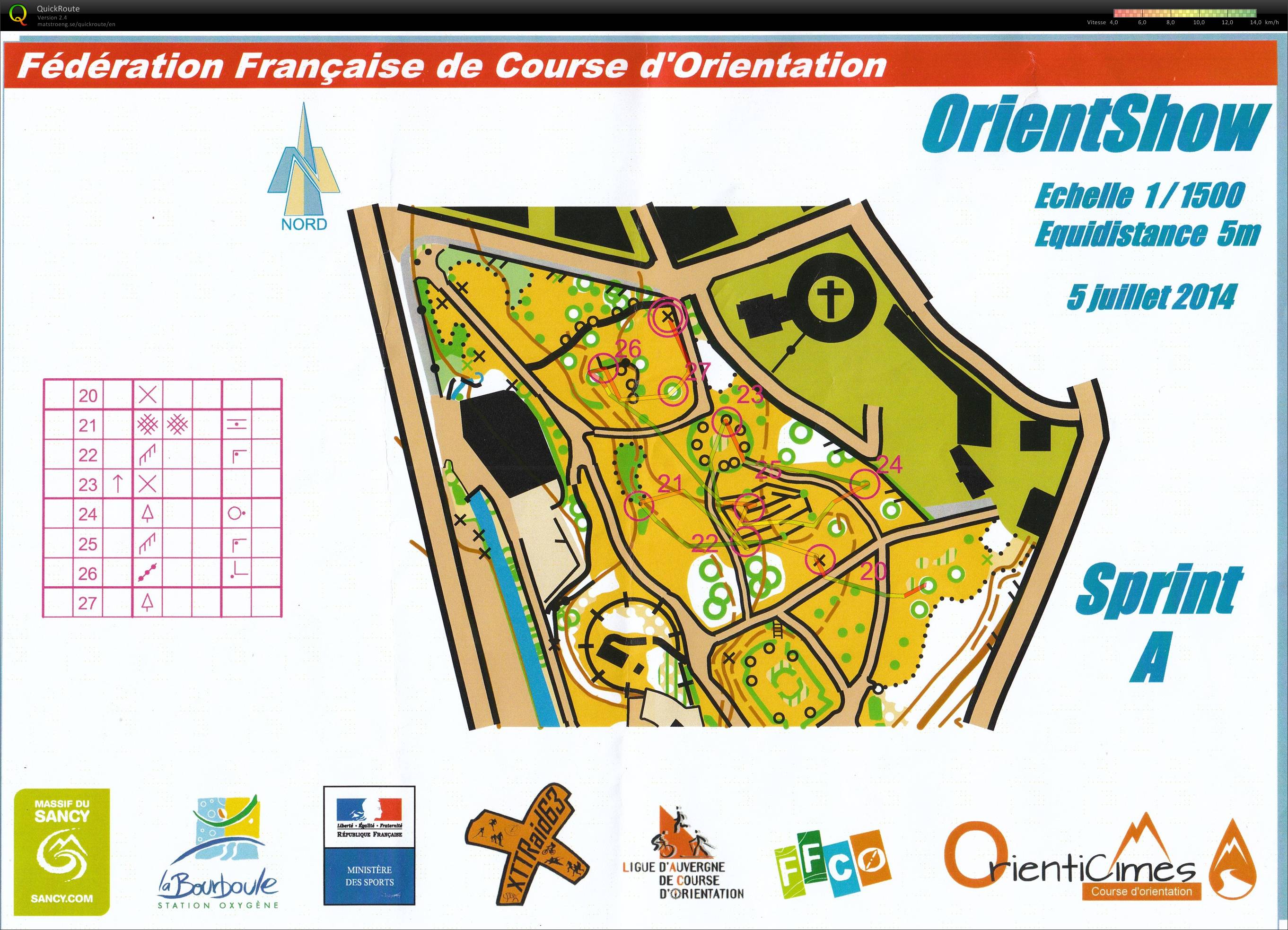 Orienticîmes Sprint (2/2) (05/07/2014)