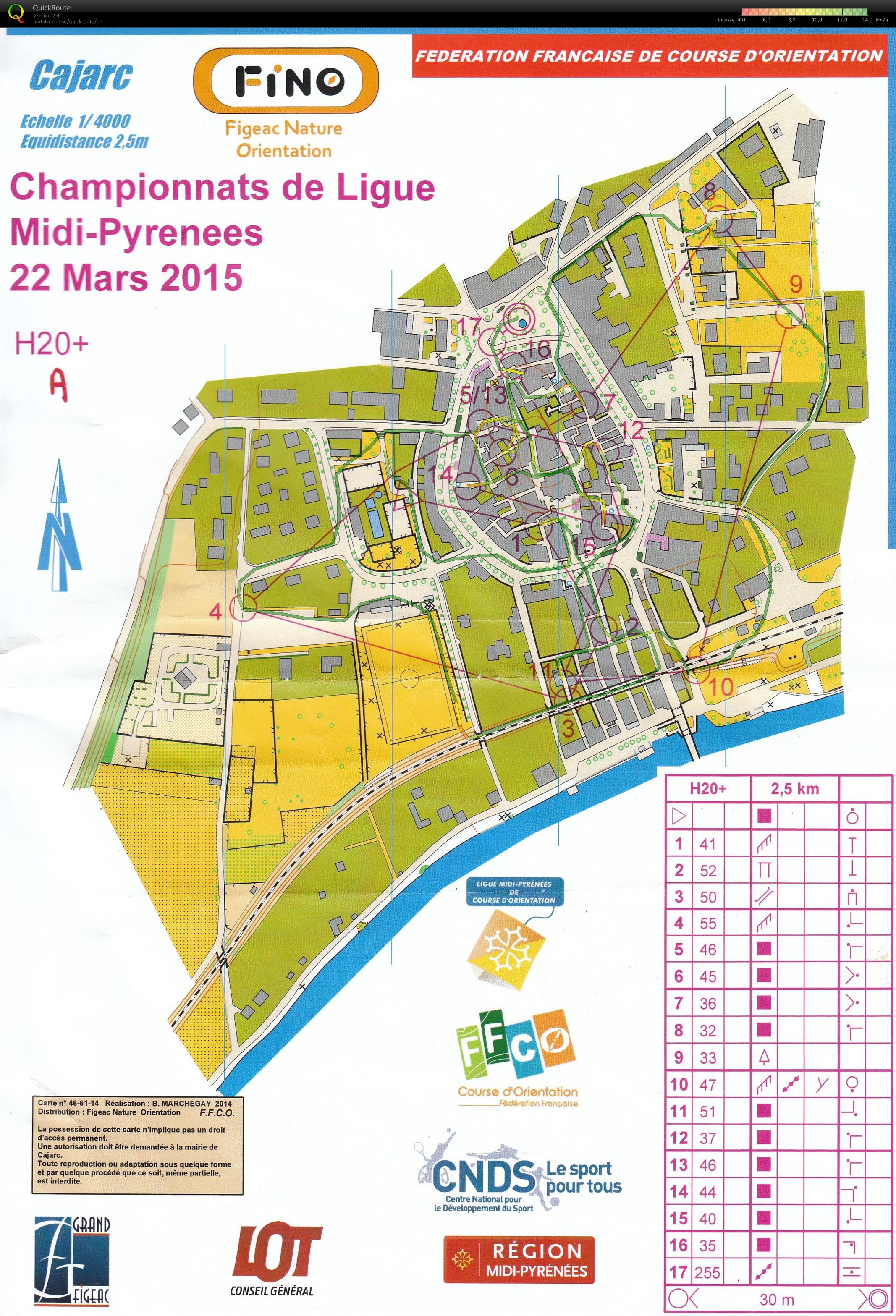 Championnat de Ligue Midi-Pyrénnées Sprint (22.03.2015)