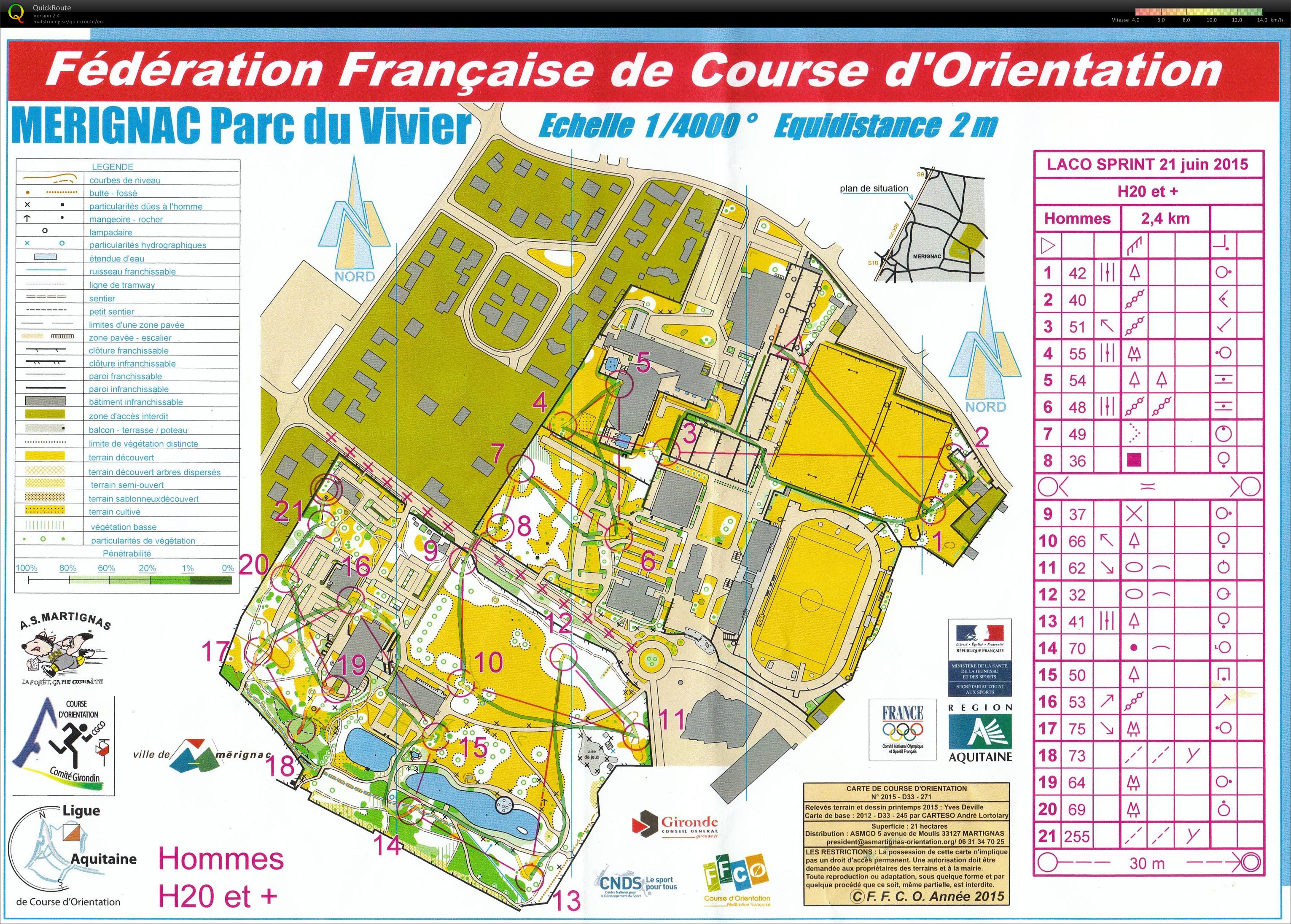 Championnat de Ligue Sprint Aquitaine (21/06/2015)