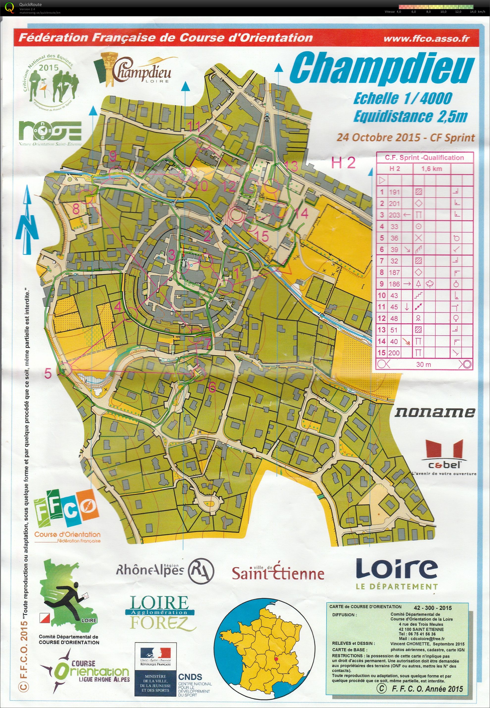 Qualifs France Sprint (24/10/2015)
