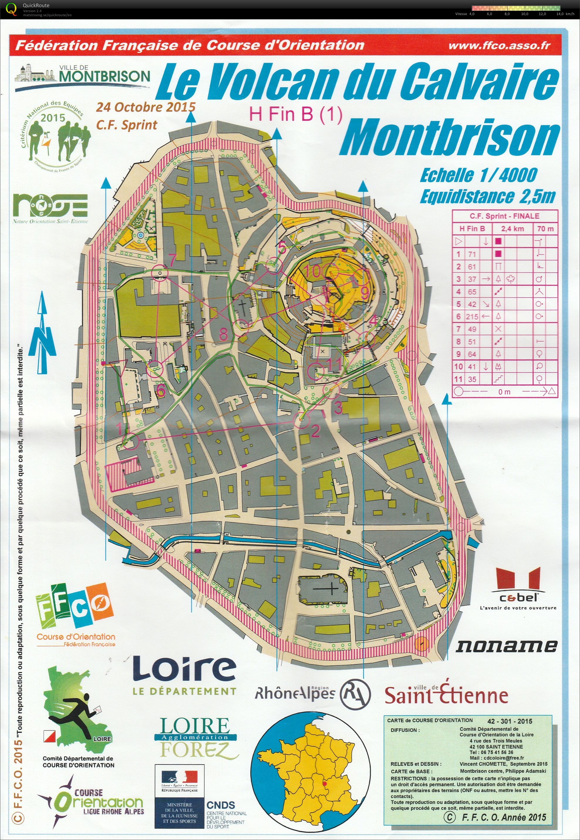 France Sprint Finale B (1ère partie) (24/10/2015)