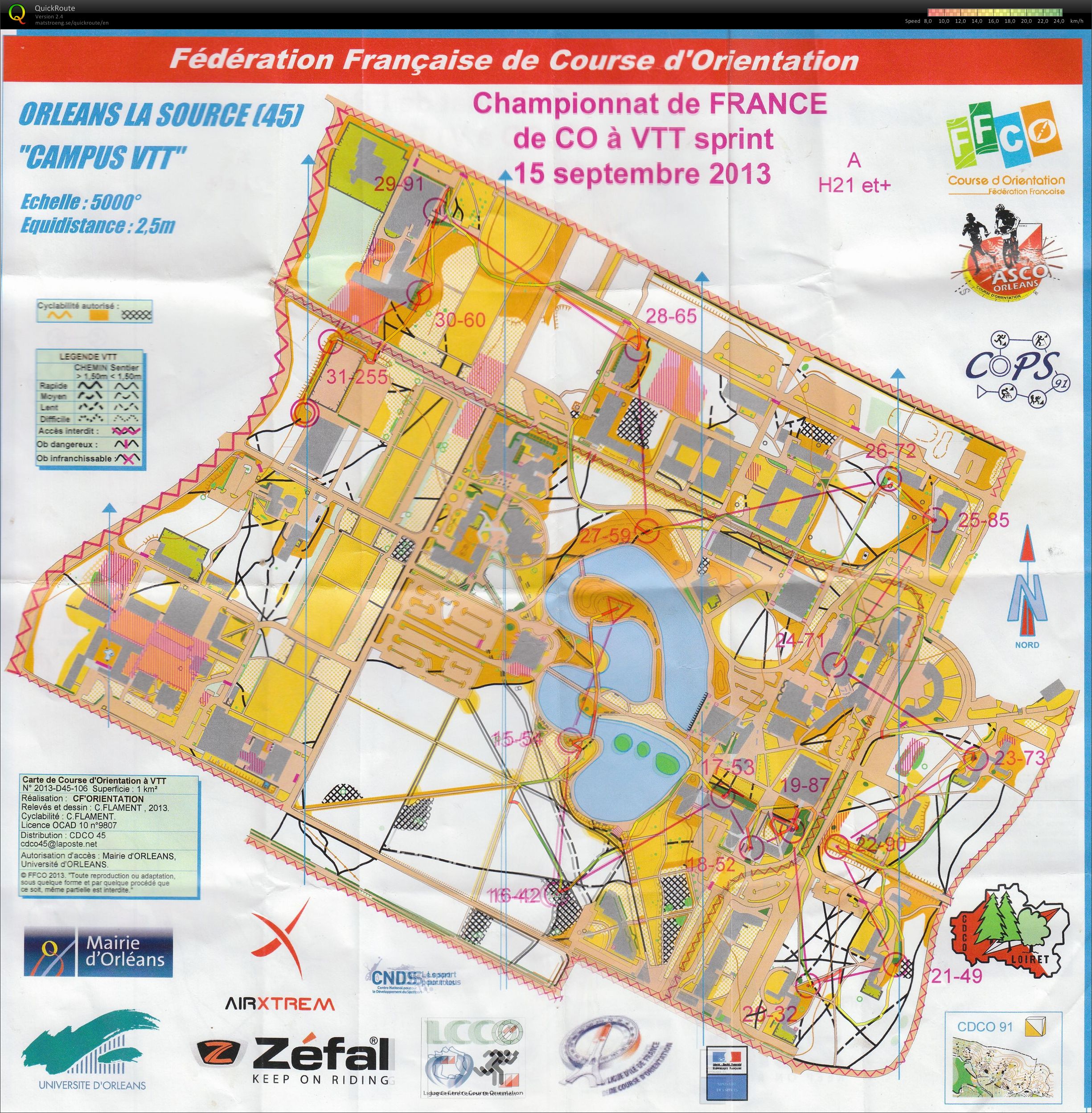 Championnat de France VTT Sprint 2/2 (15/09/2013)