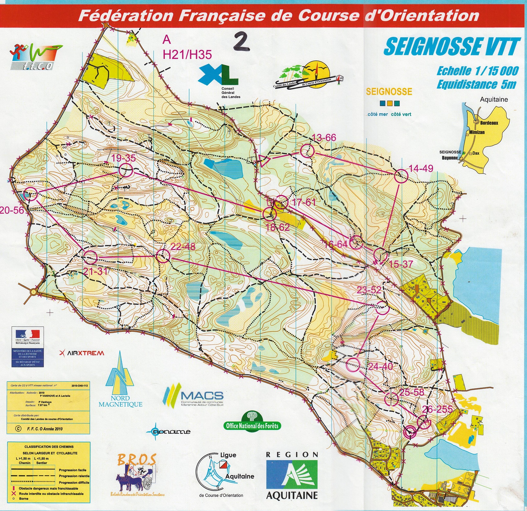 Championnat de France VTT'O LD 2/2 (21/08/2010)