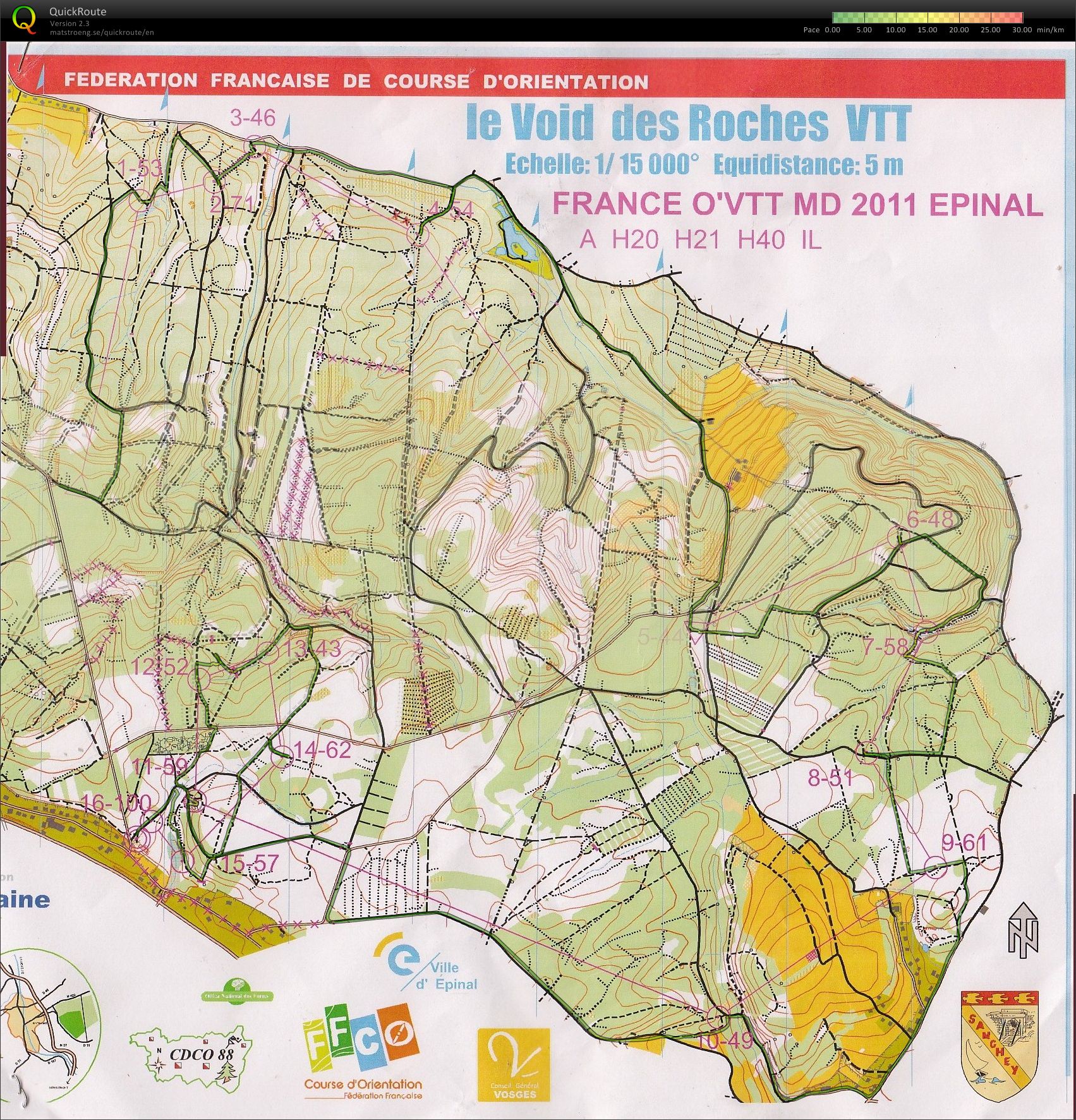 Championnat de France VTT'O MD (26/06/2011)