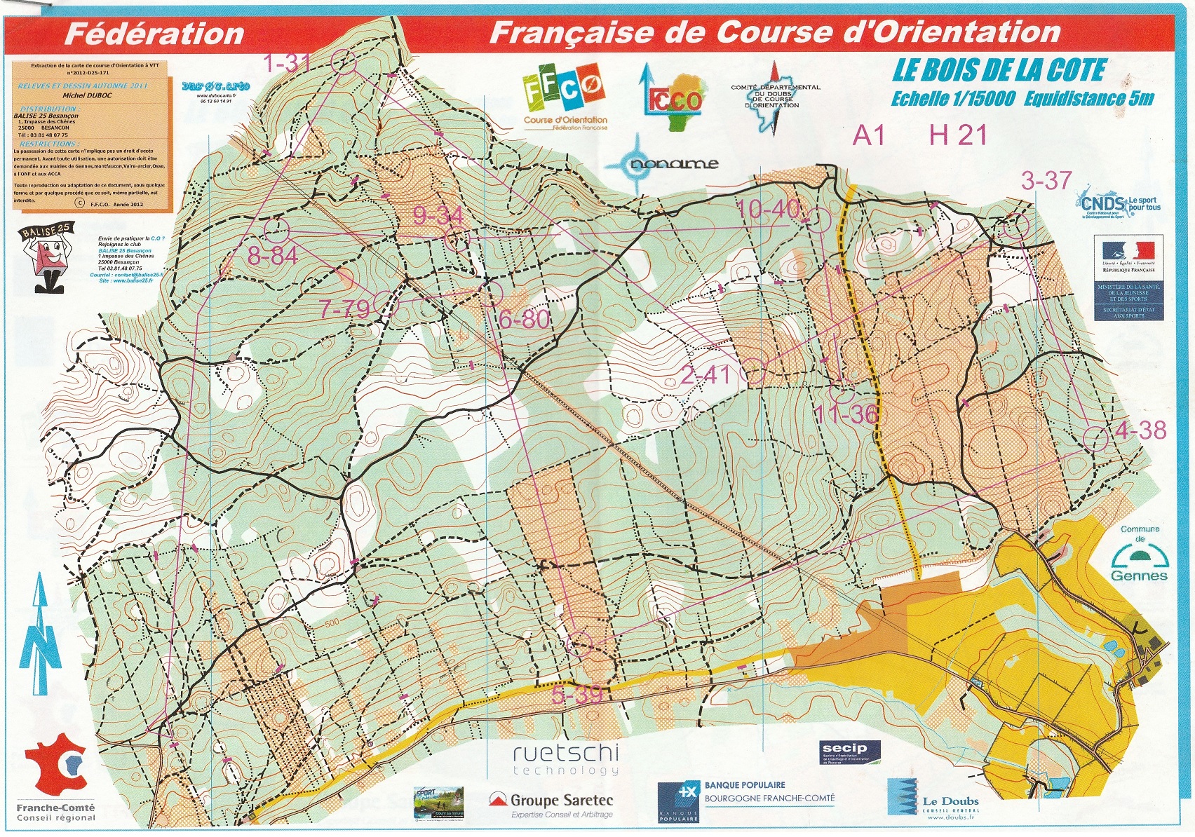 Championnat de France VTT'O LD (14/07/2012)